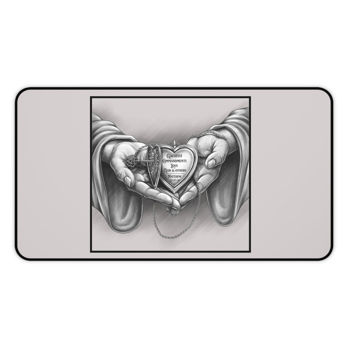 Prayer Hands Design. Greatest Commandments, Love God & Others, Faith-Based