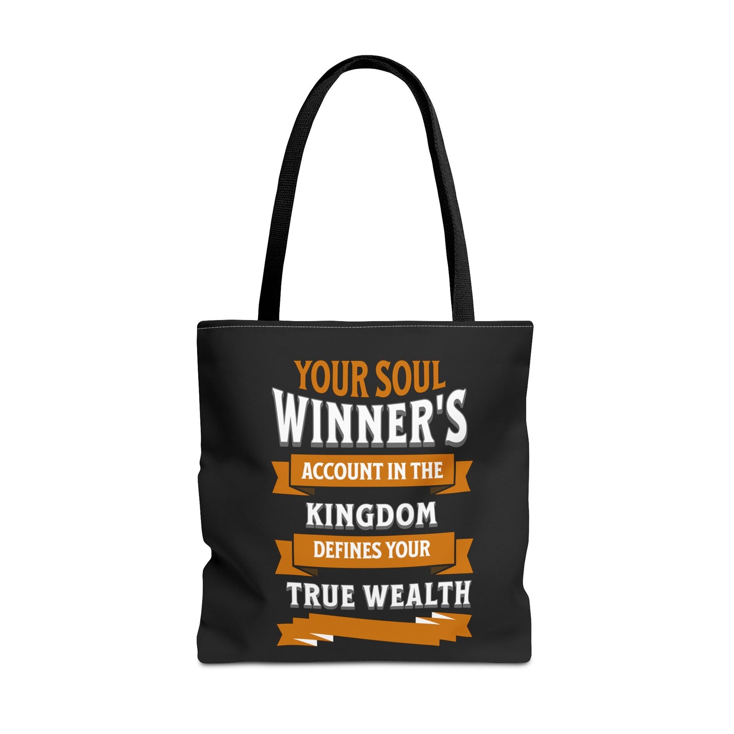 Your Soul Winner's Account True Wealth, Christian Tote Bag, Inspirational Christian Gift, Bible Faith