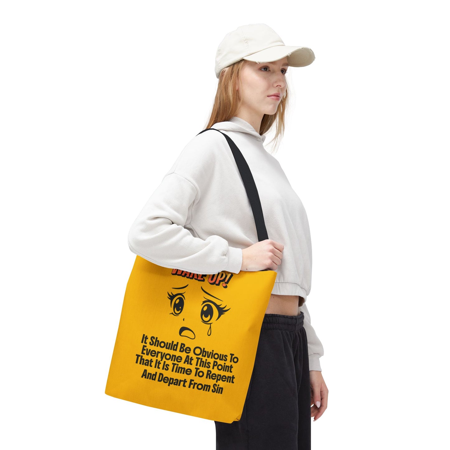 Wake Up! Christian Tote Bag, Inspirational Christian Gift, Bible Faith