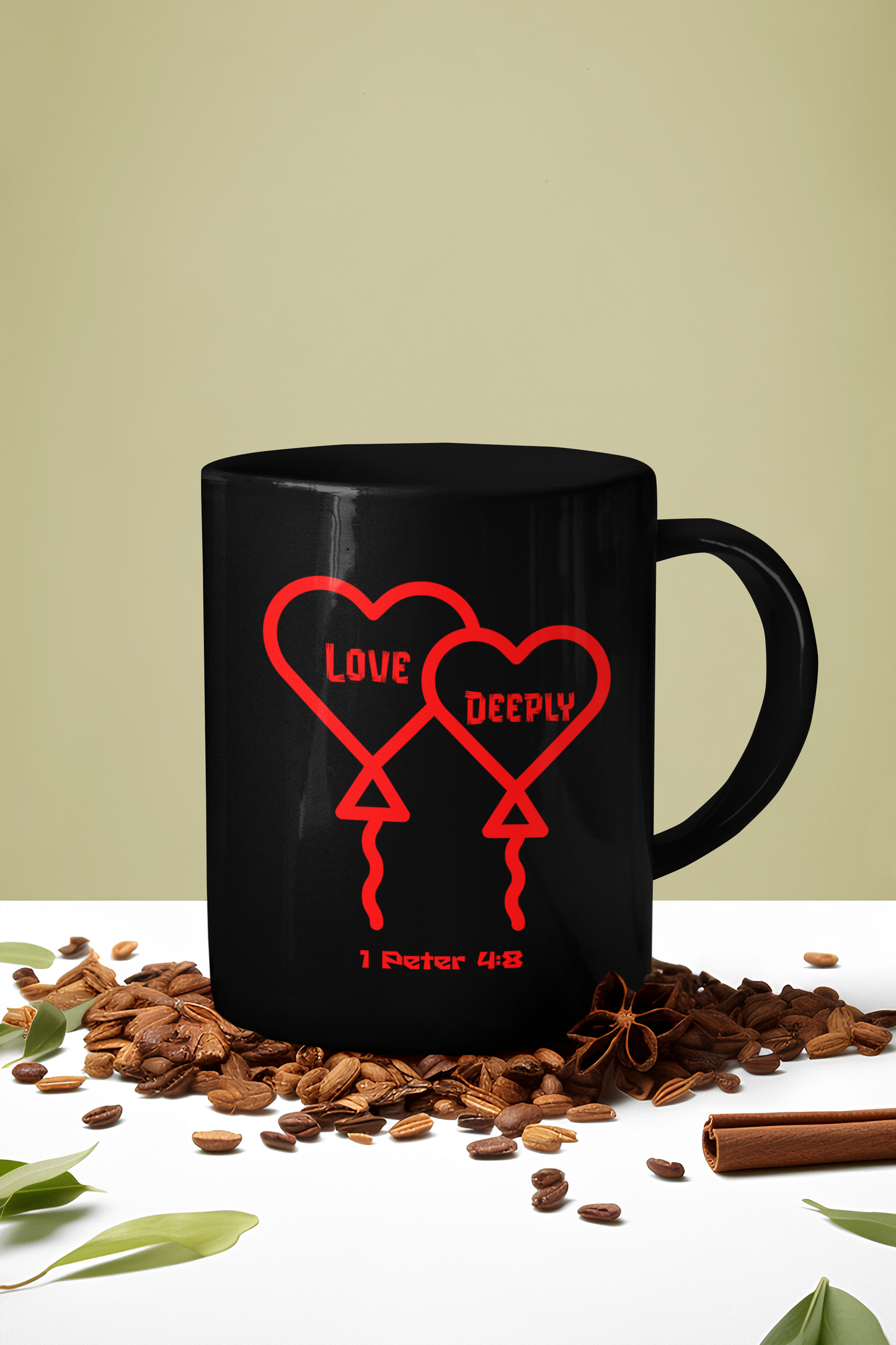 Love Deeply, Christian Mug, Faith-Based