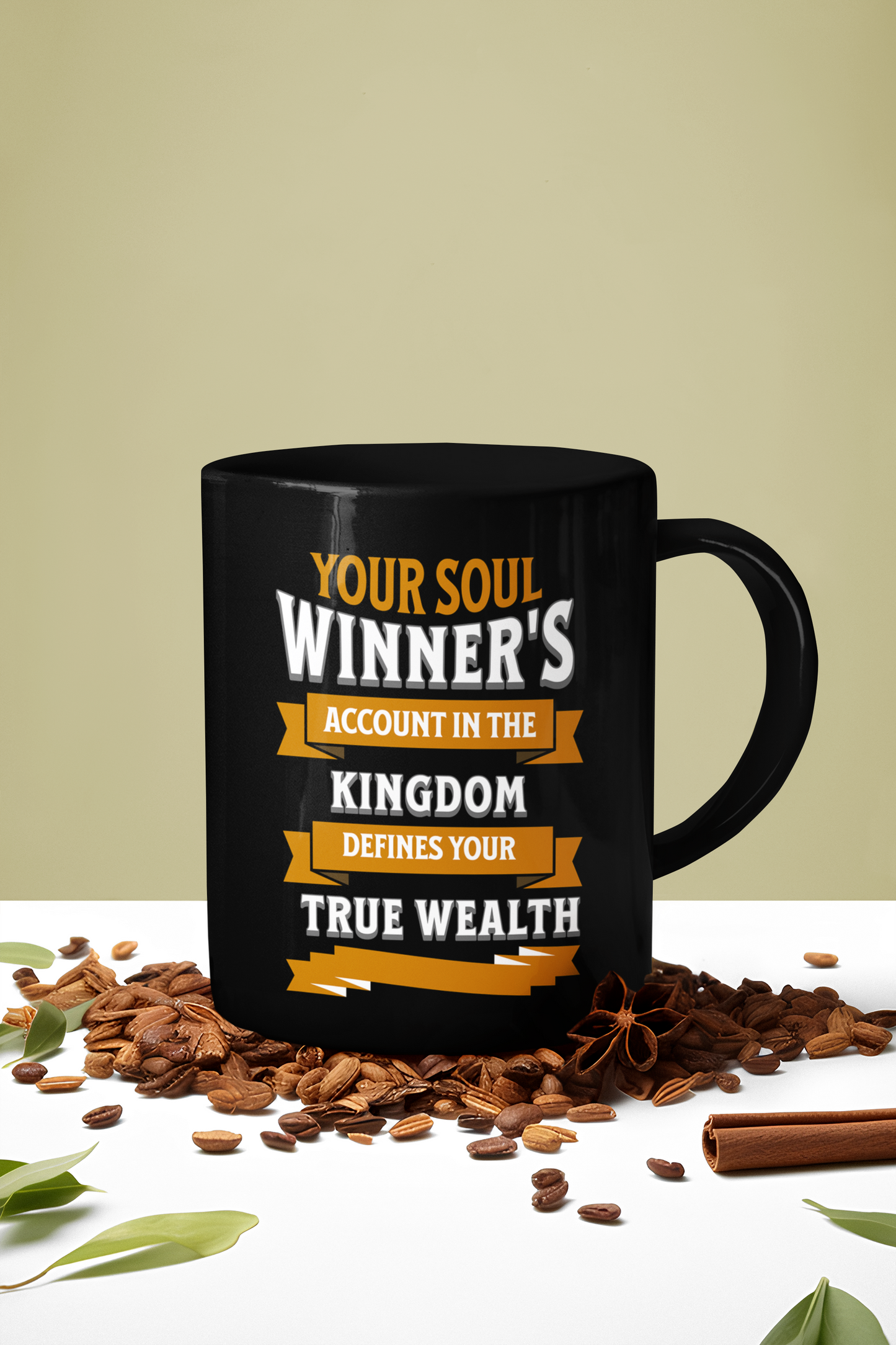 Your Soul Winners Account in the Kingdom is True Wealth, Christian Mug, Faith-Based