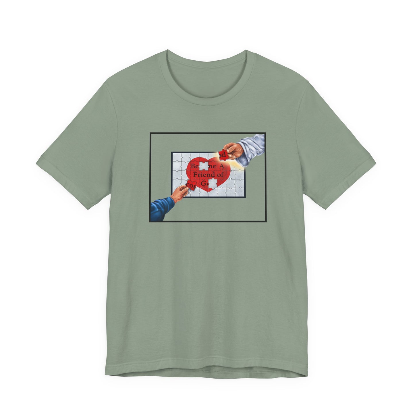 Become A Friend of God Puzzle Design (Mustard), Faith-Based, Christian