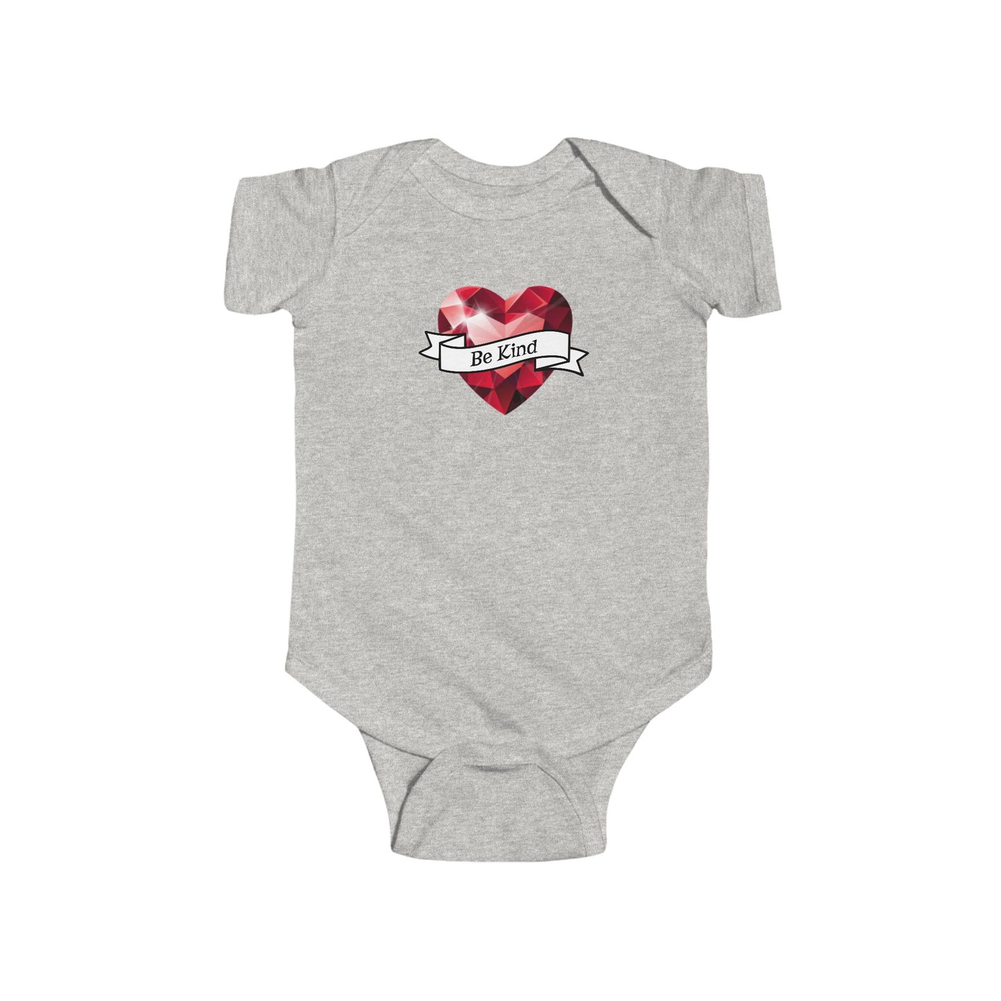 Infant Bodysuit - Red Heart "Be Kind" Graphic Baby Onesie, Faith, Christian