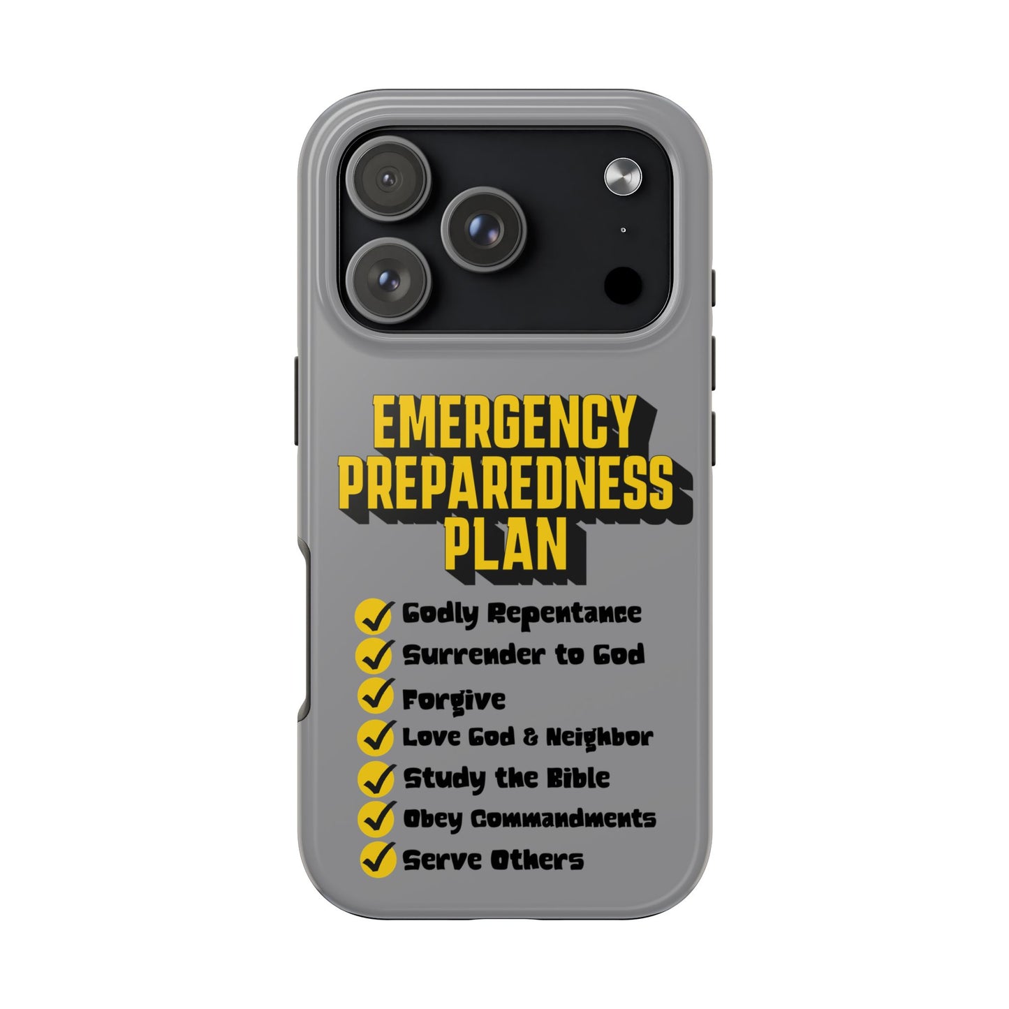 Emergency Preparedness Plan, Phone Case, Christian, Faith-Based