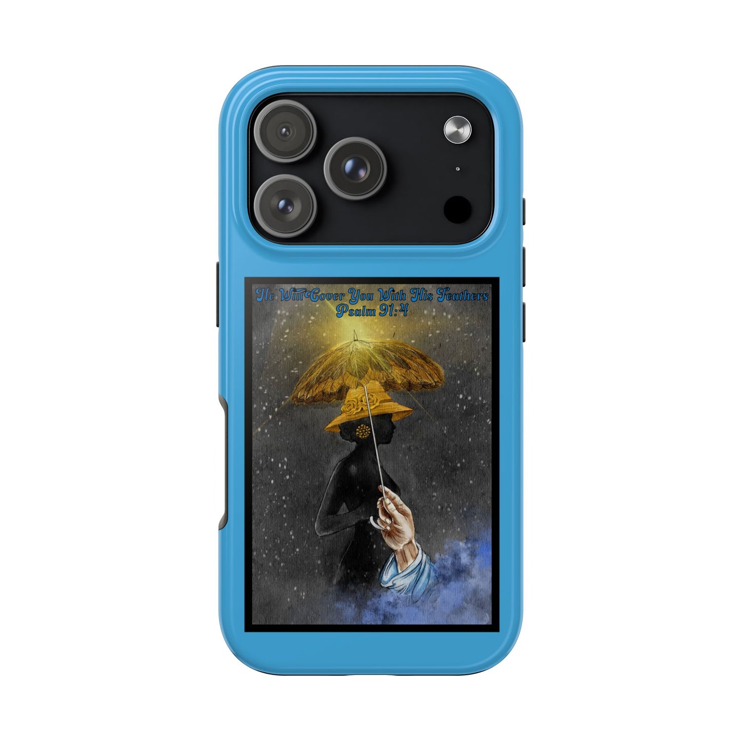 He Will Cover You With His Feathers, Phone Case, Christian, Faith-Based