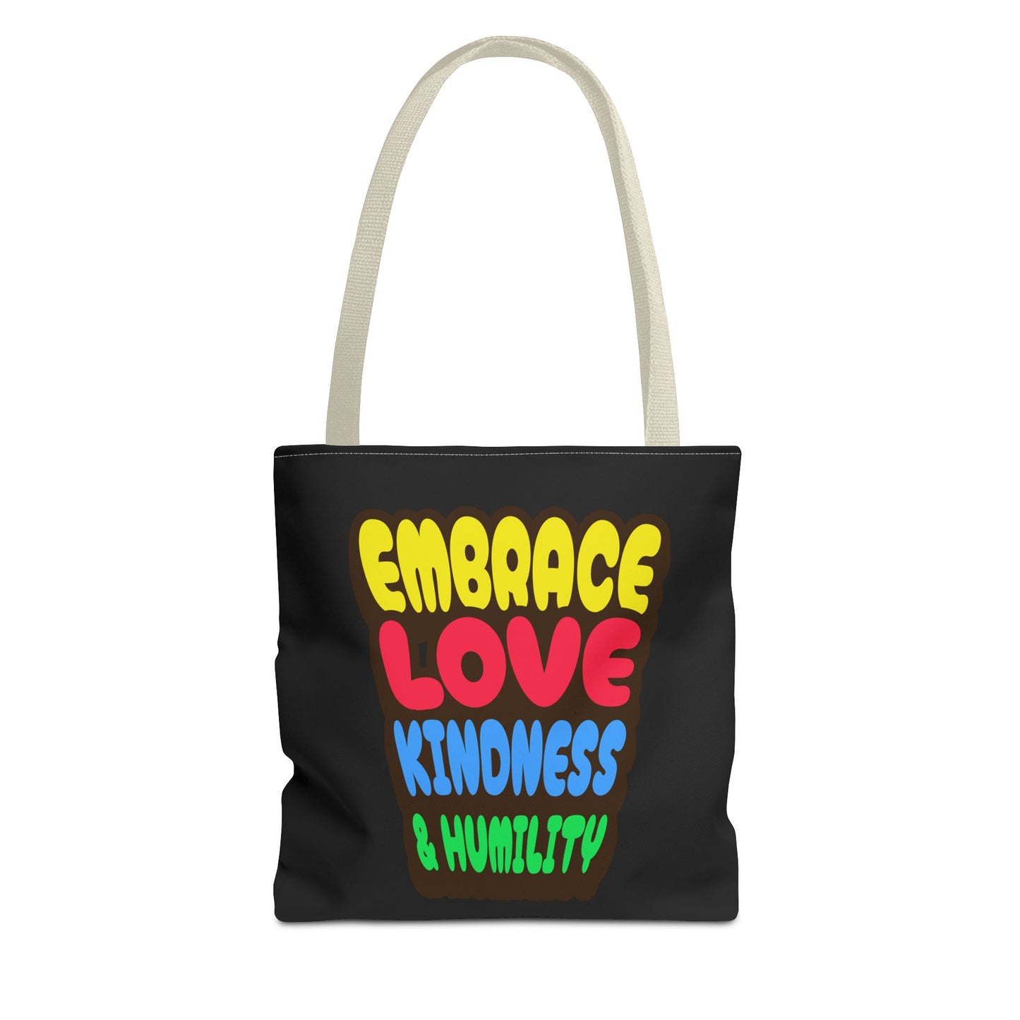 Embrace Love, Kindness & Humility, Christian Tote Bag, Inspirational Christian Gift, Bible Faith