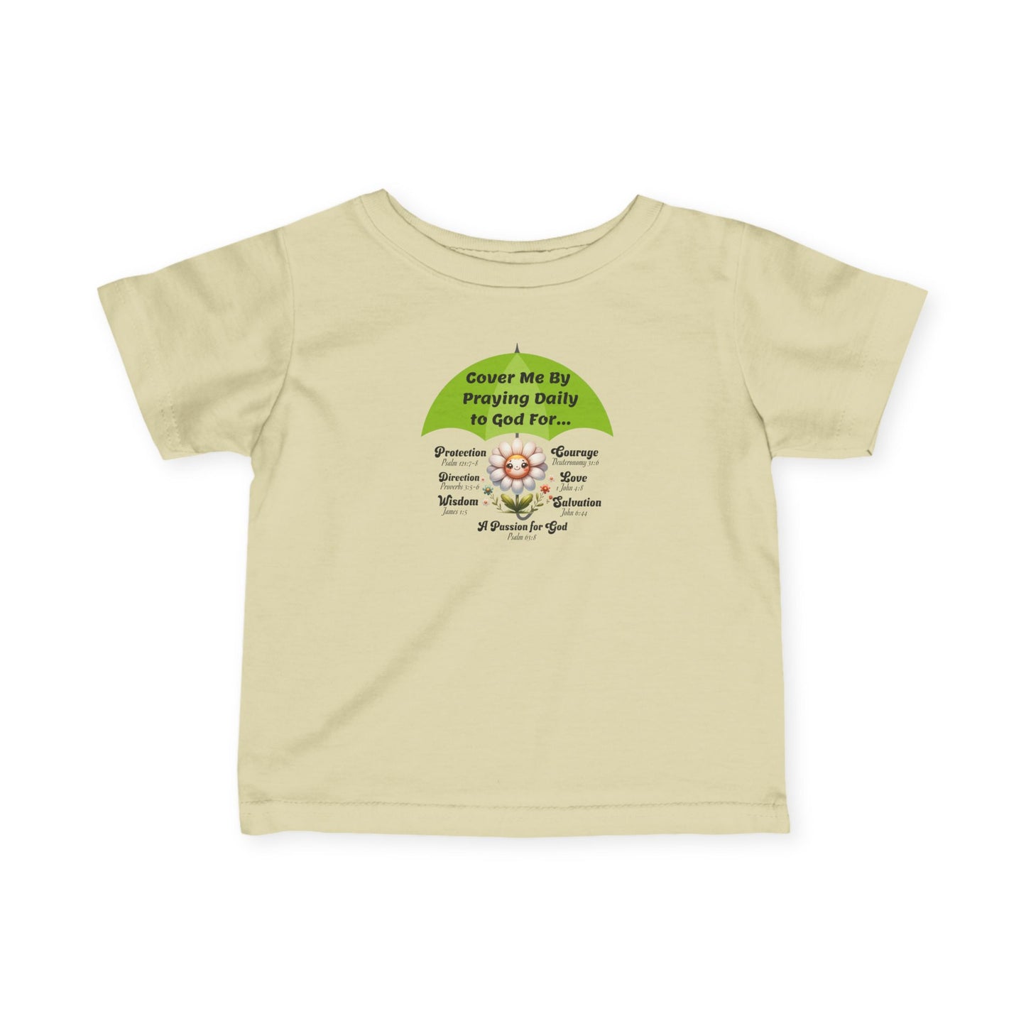 Infant Tee - "Cover Me By Praying Daily" Christian Baby Shirt | Religious Infant Top