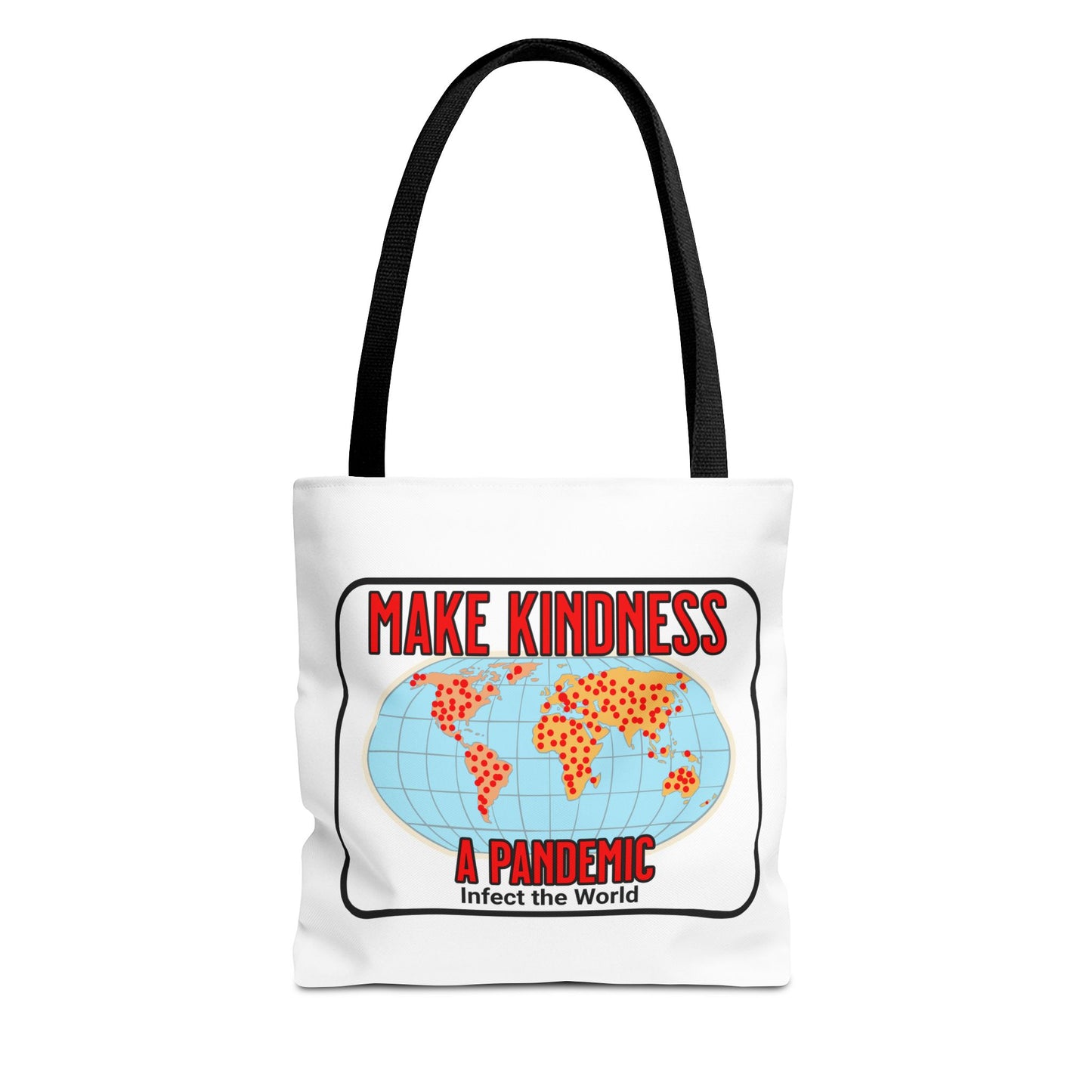 Make Kindness A Pandemic, Christian Tote Bag, Inspirational, Bible Faith