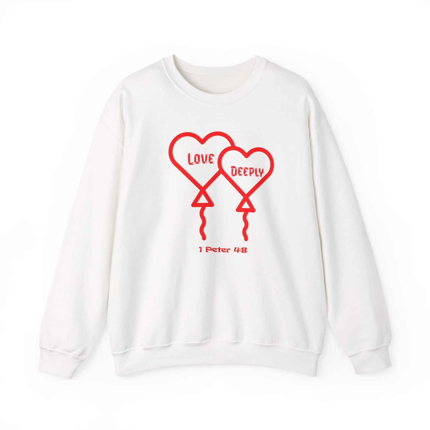 Love Deeply, Faith-Based, Repentance, Unisex Heavy Blend Sweatshirt