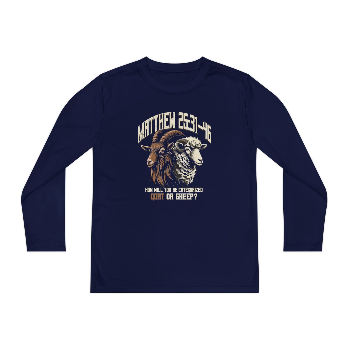 How will you be categorized?, Youth Long Sleeve Tee — Christian, Faith-Based