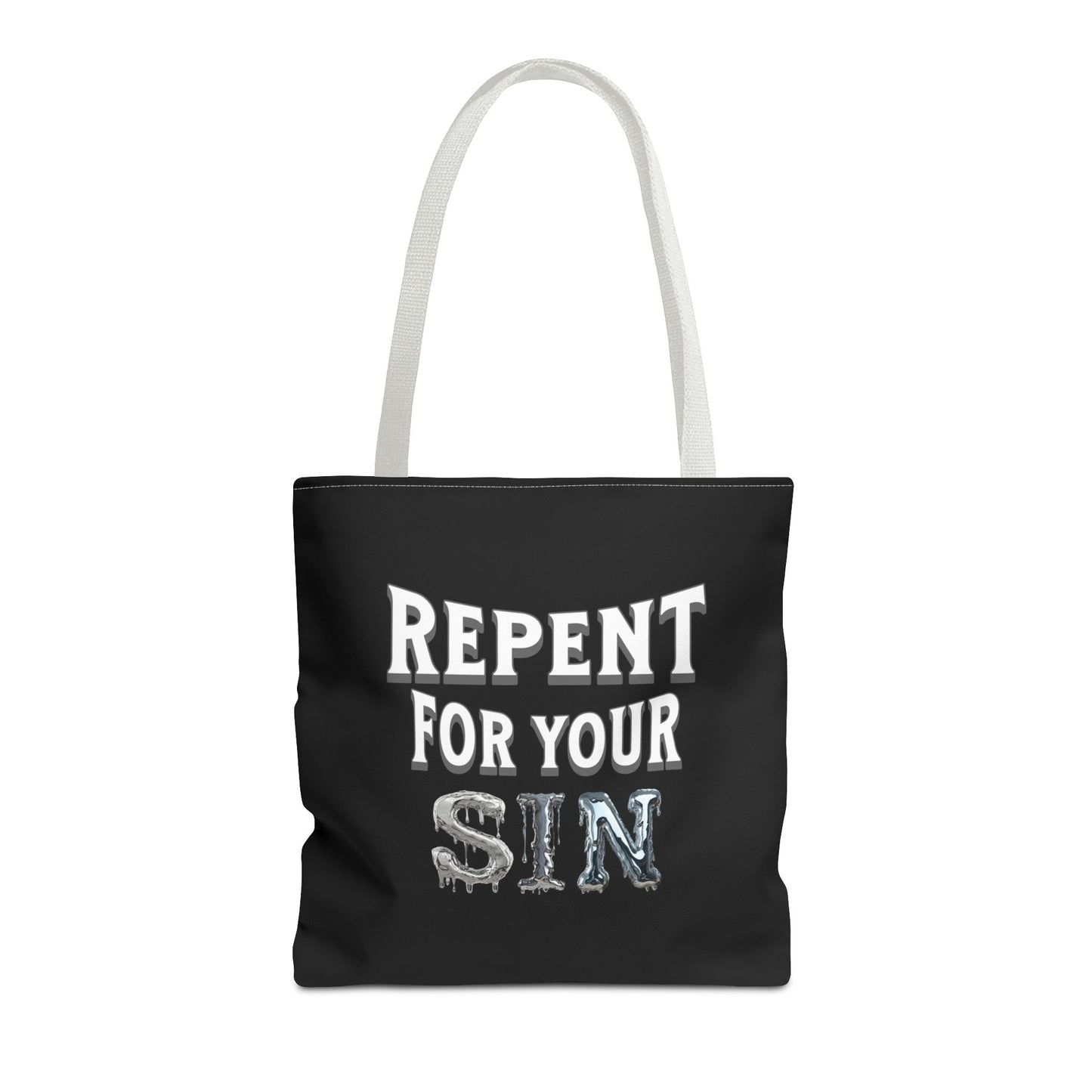 Repent For Your Sin, Christian Tote Bag, Inspirational Christian Gift, Bible Faith