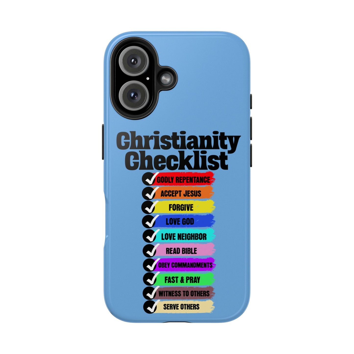 Christianity Checklist, Phone Case, Christian, Faith-Based