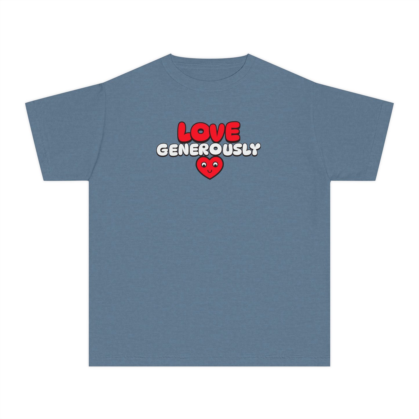 Youth Tee — "Love Generously", Faith-Based