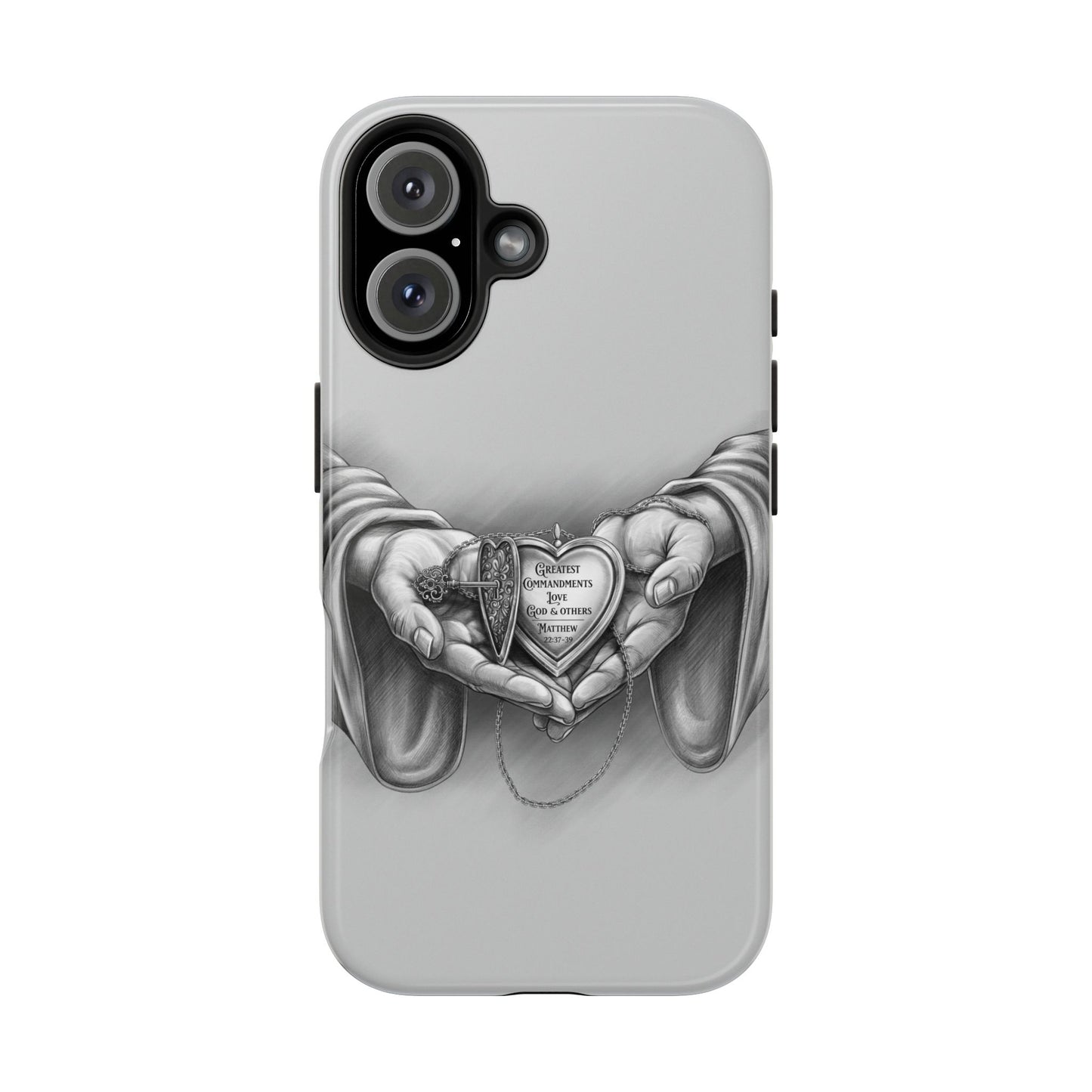 Greatest Commandment: Love God & Others, Phone Case, Christian, Faith-Based