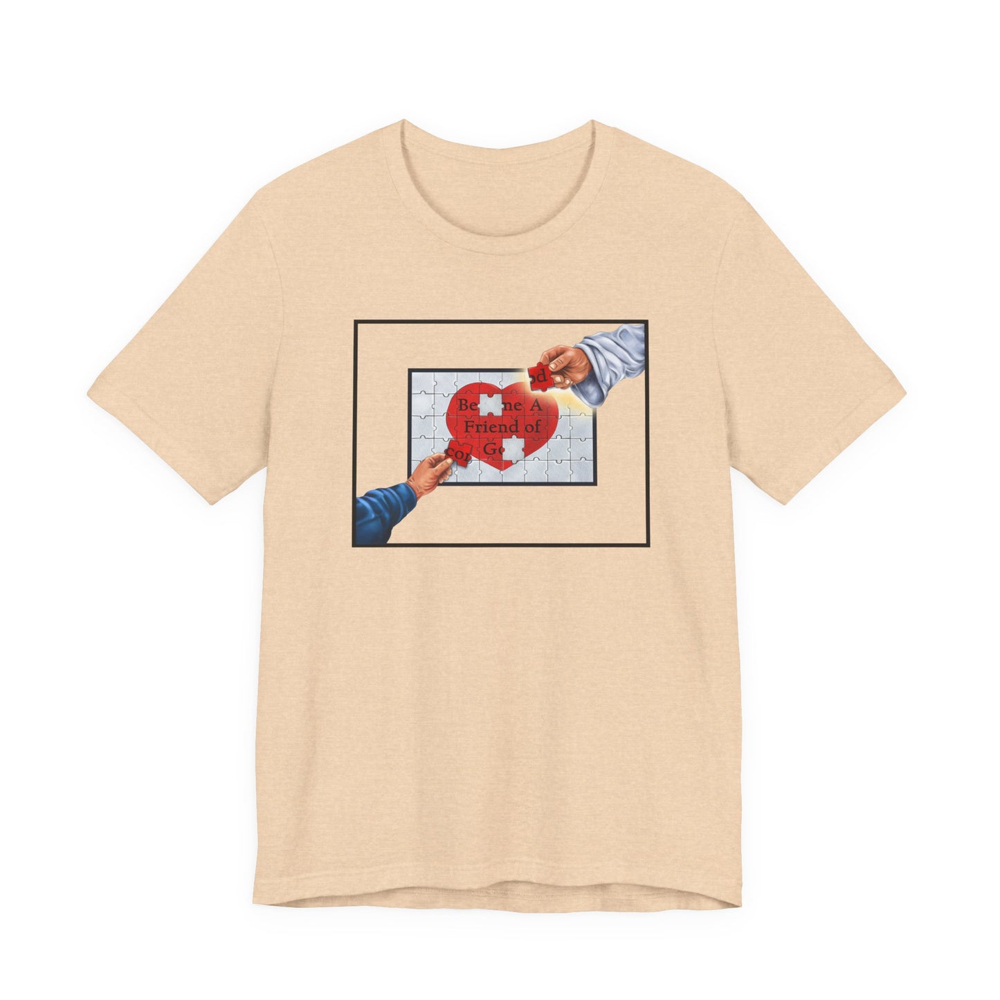 Become A Friend of God Puzzle Design (Red), Faith-Based, Christian