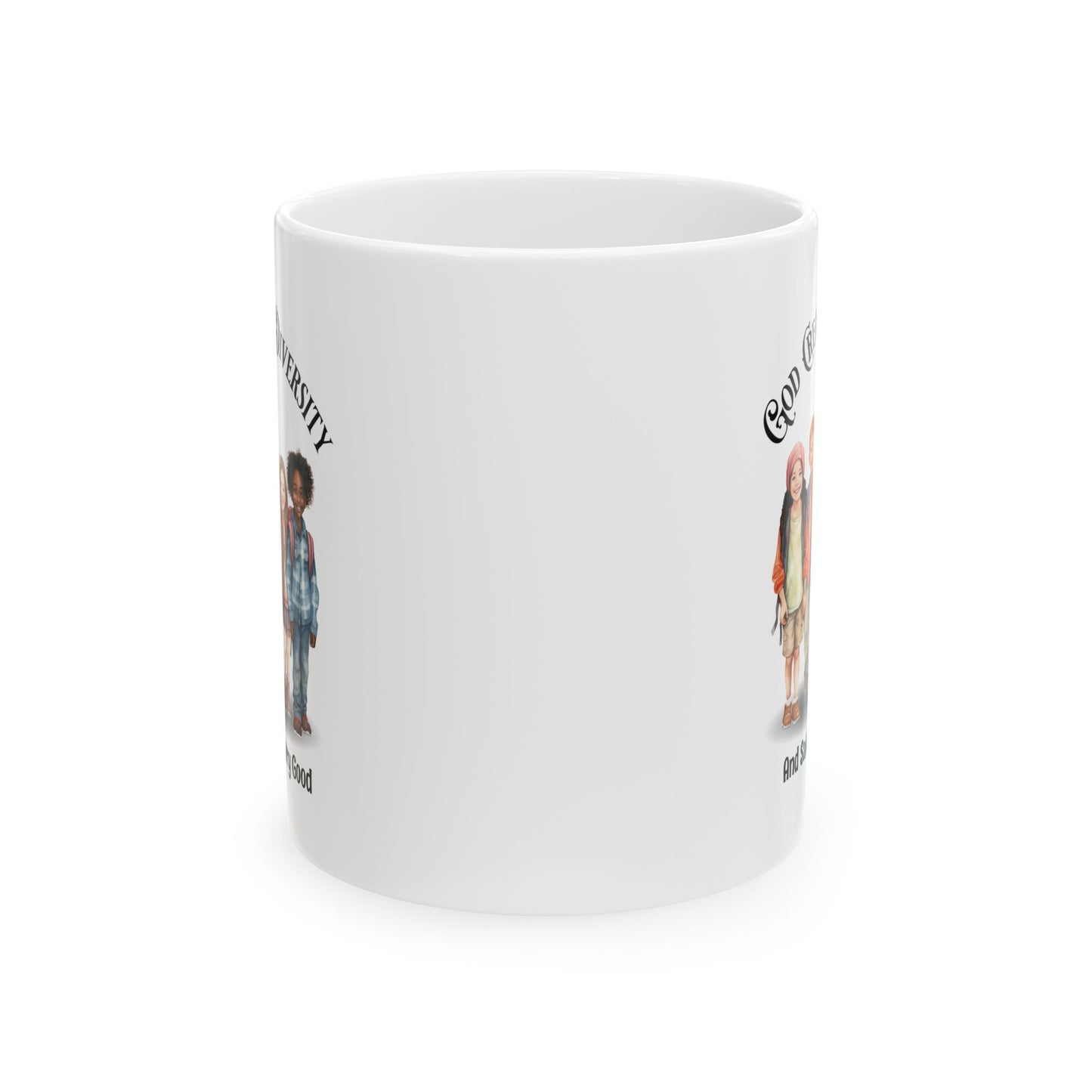 God Created Diversity and Said It Is Very Good, Christian Mug, Ceramic 11 oz Coffee Mug, Faith-Based