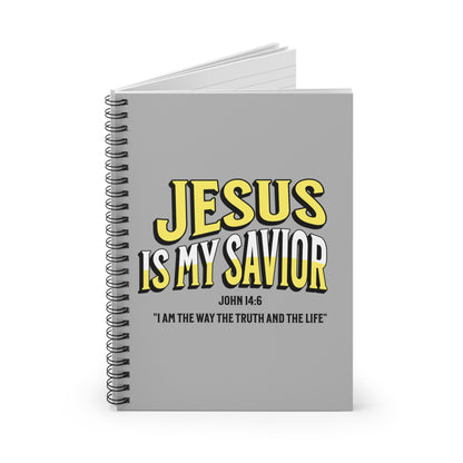 Jesus is My Savior- To Obey the Word of God-Spiral Ruled Journal for Positivity & Gifts