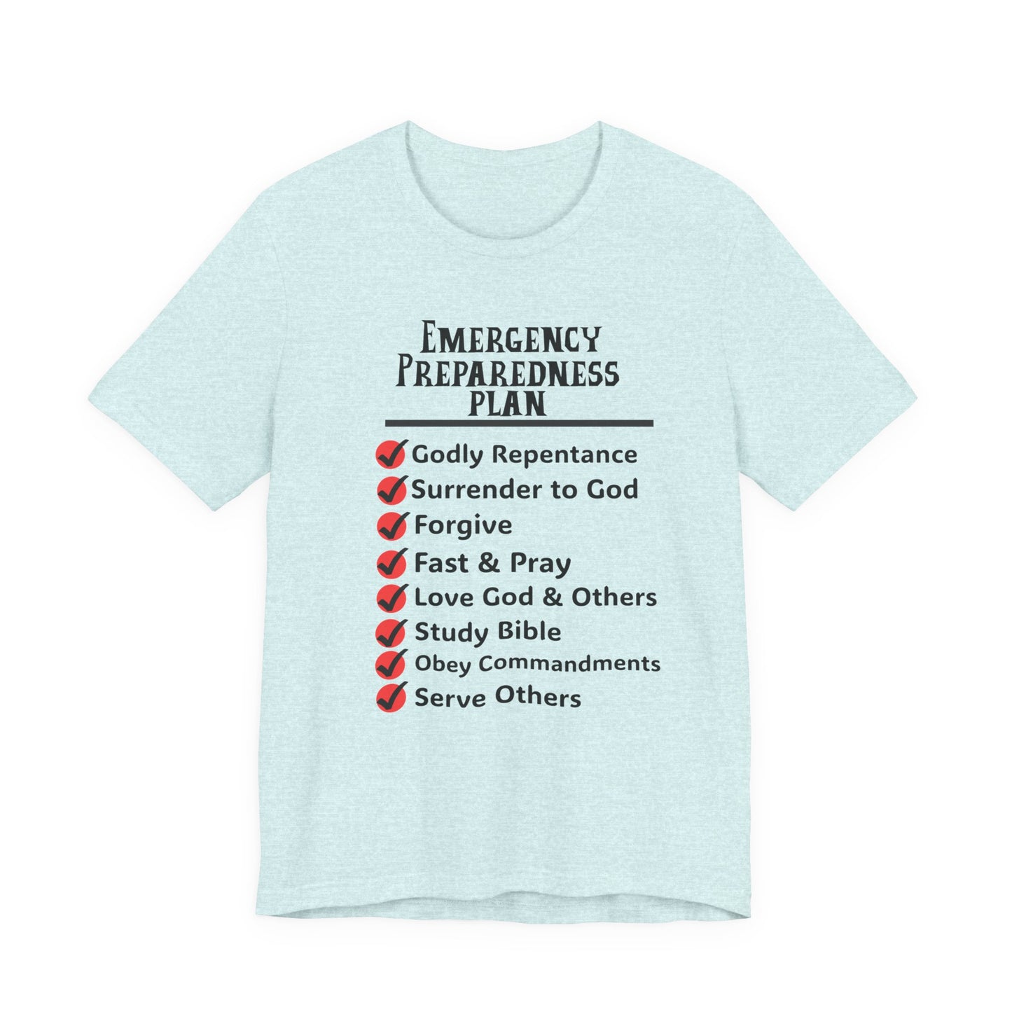 Emergency Preparedness Plan, Faith-Based, Christian