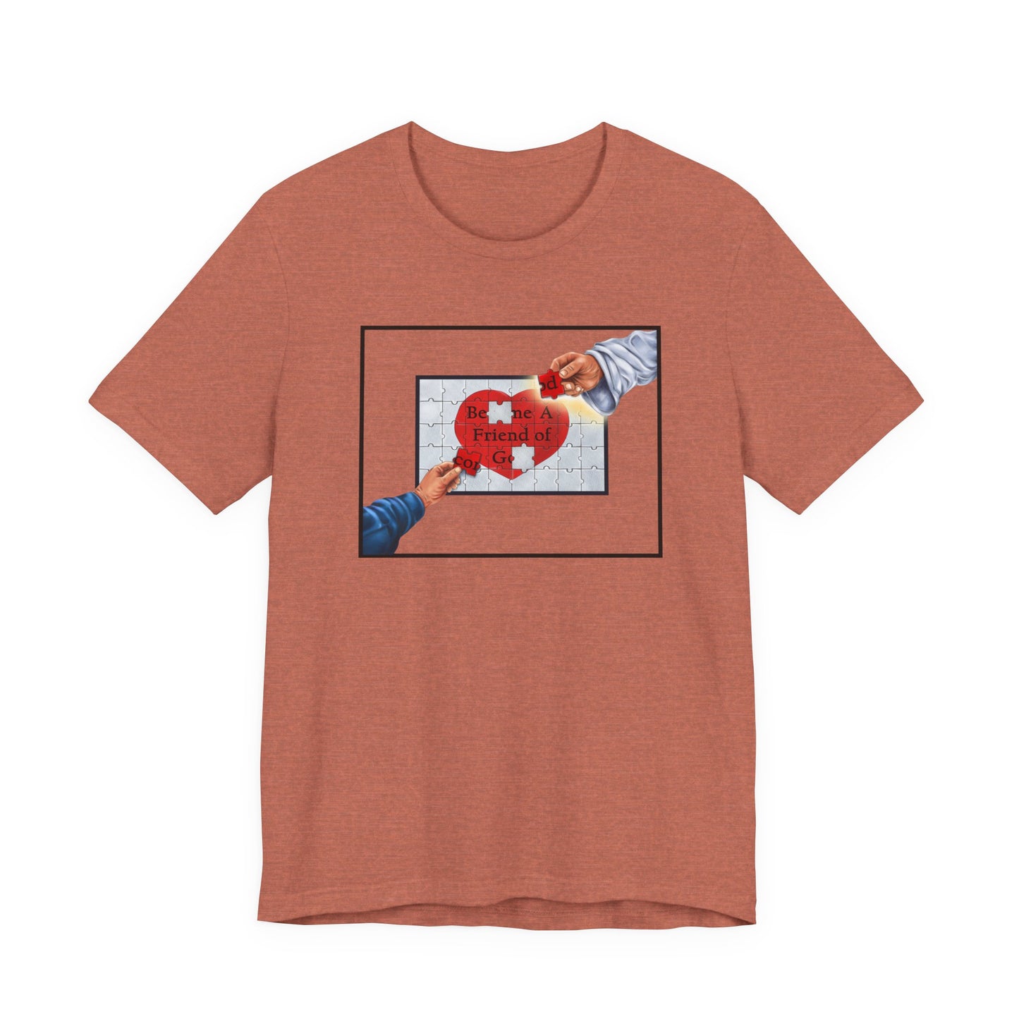 Become A Friend of God Puzzle Design (Red), Faith-Based, Christian