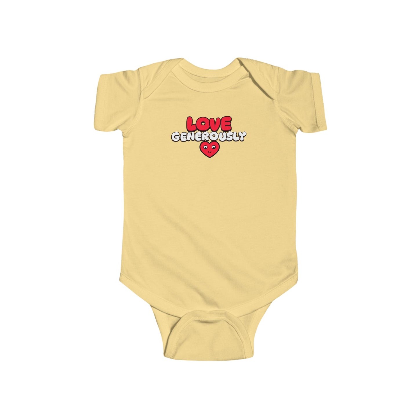 Infant Onesie-Love Generously, Christian T-Shirt, Faith