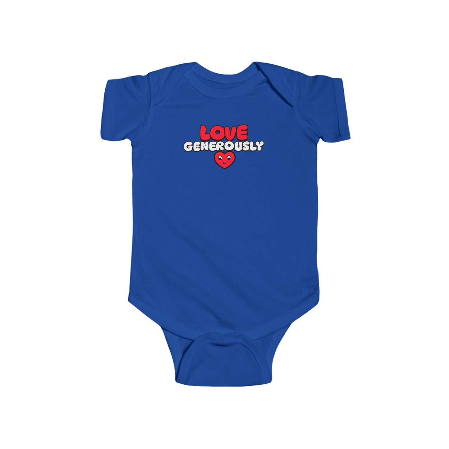 Infant Onesie-Love Generously, Christian T-Shirt, Faith