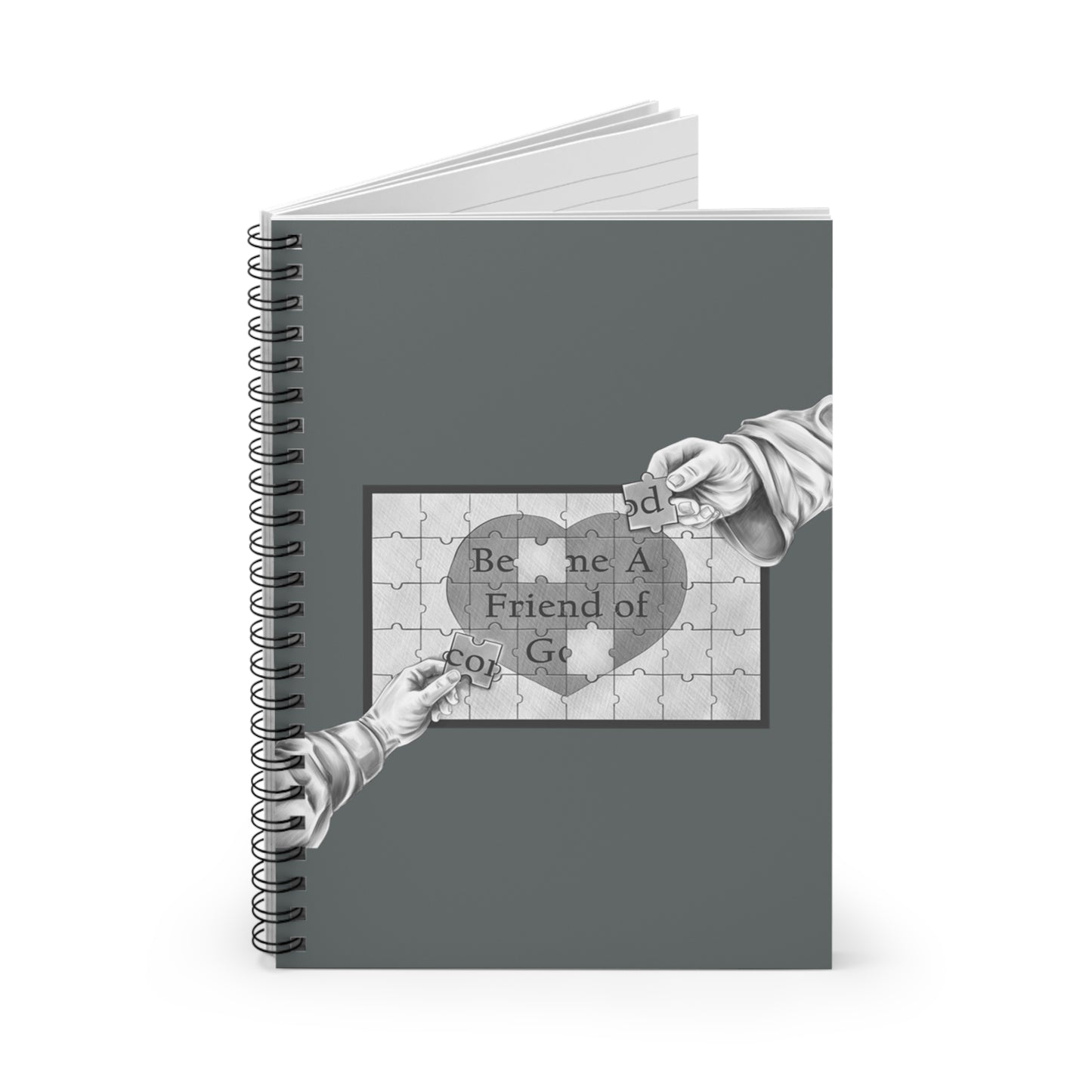 Become A Friend of God-Spiral Ruled Journal for Positivity & Gifts, Faith-Based