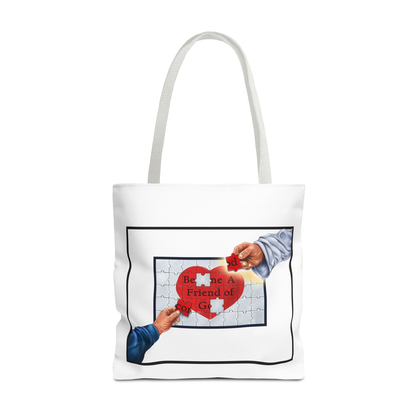 Become a Friend of God-Tote Bag, Christian Tote Bag, Inspirational Christian Gift, Bible Faith, Church Tote