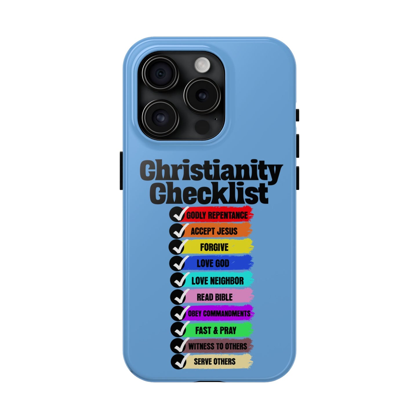 Christianity Checklist, Phone Case, Christian, Faith-Based