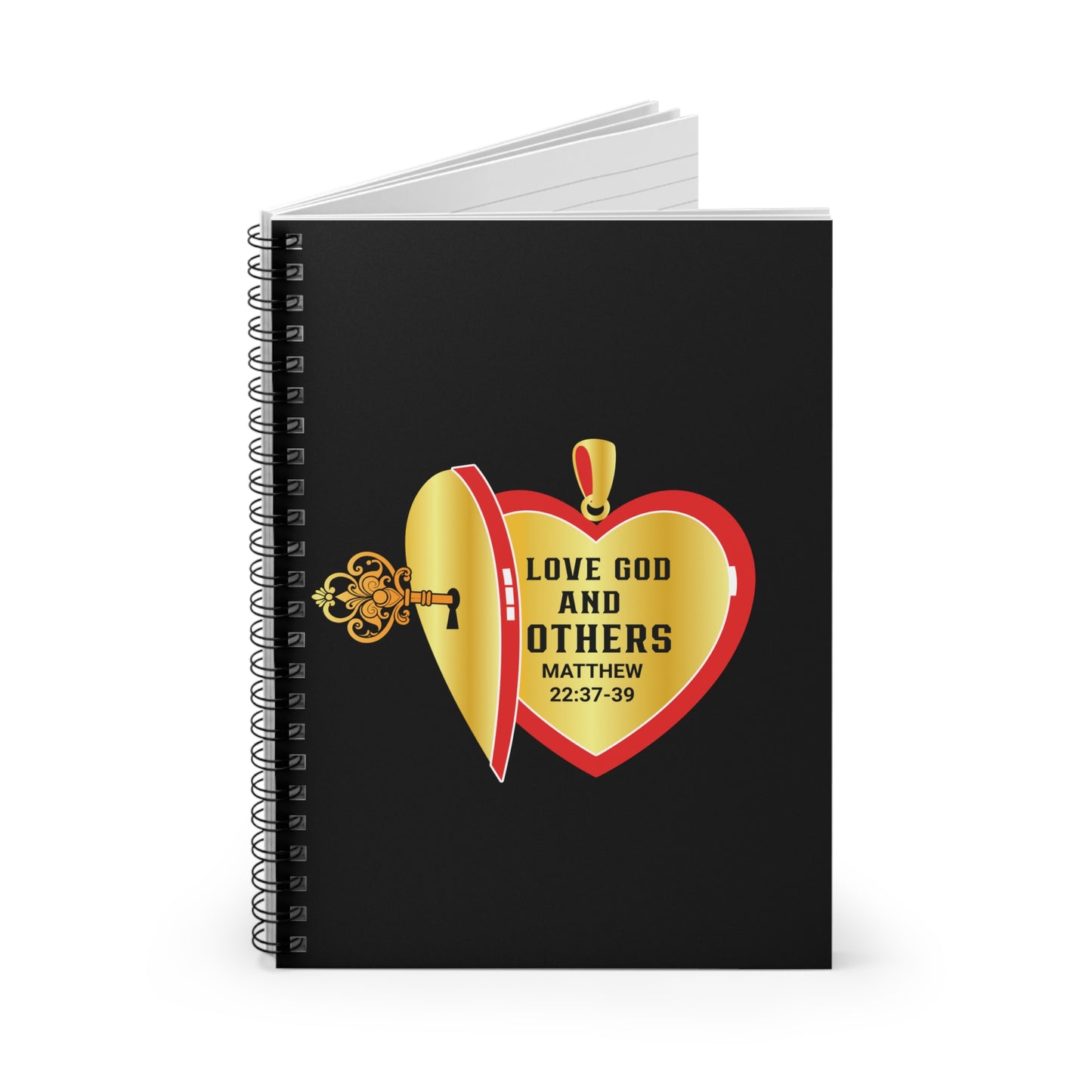Love God & Others- Spiral Ruled Journal for Positivity & Gifts