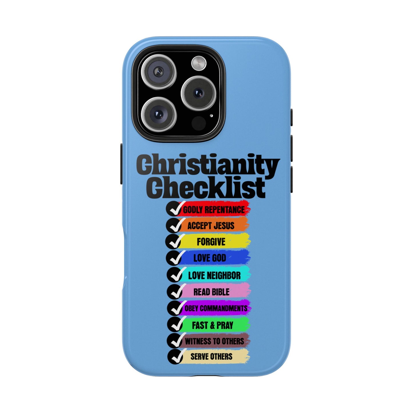 Christianity Checklist, Phone Case, Christian, Faith-Based