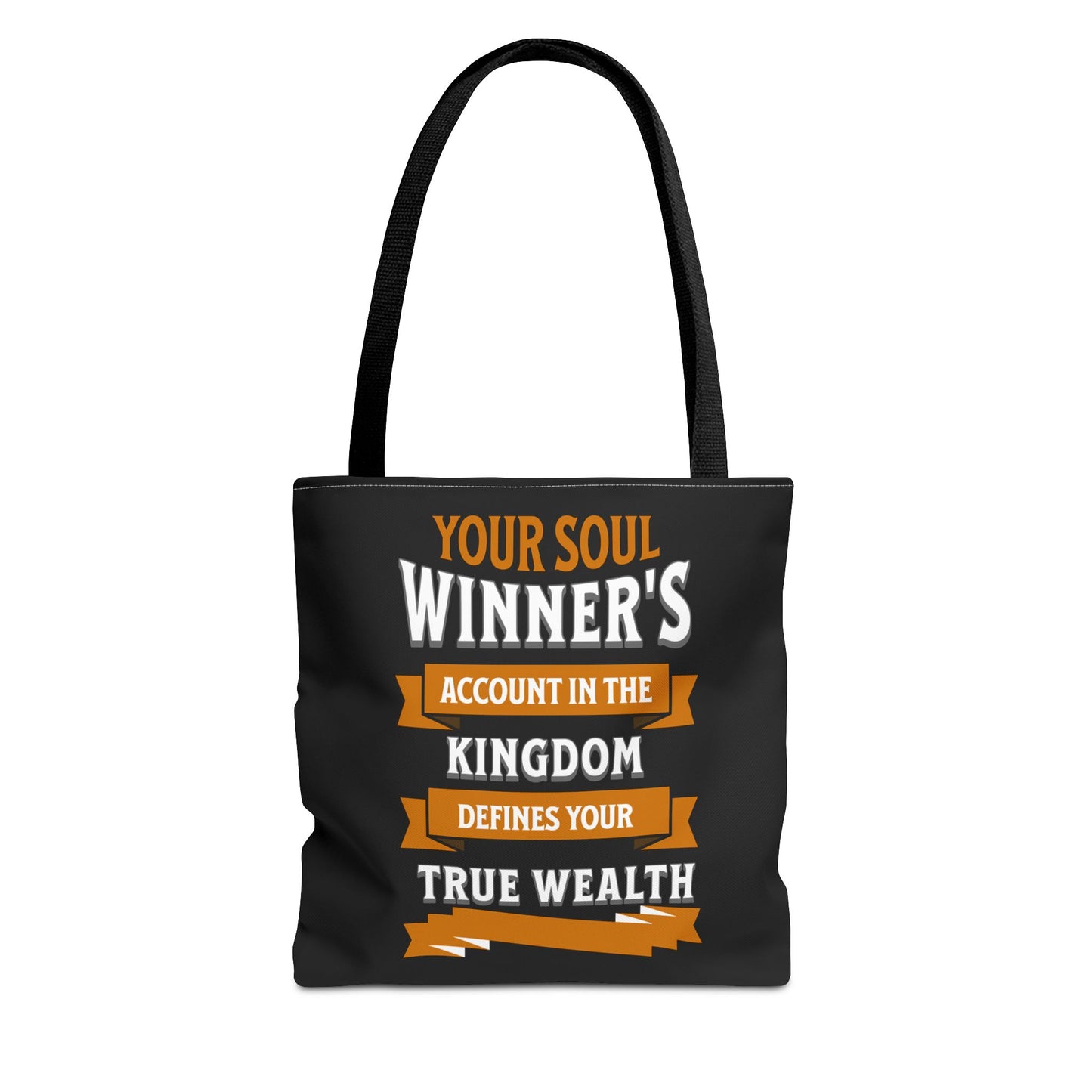Your Soul Winner's Account True Wealth, Christian Tote Bag, Inspirational Christian Gift, Bible Faith