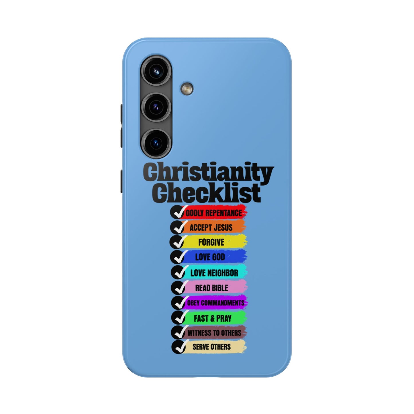 Christianity Checklist, Phone Case, Christian, Faith-Based
