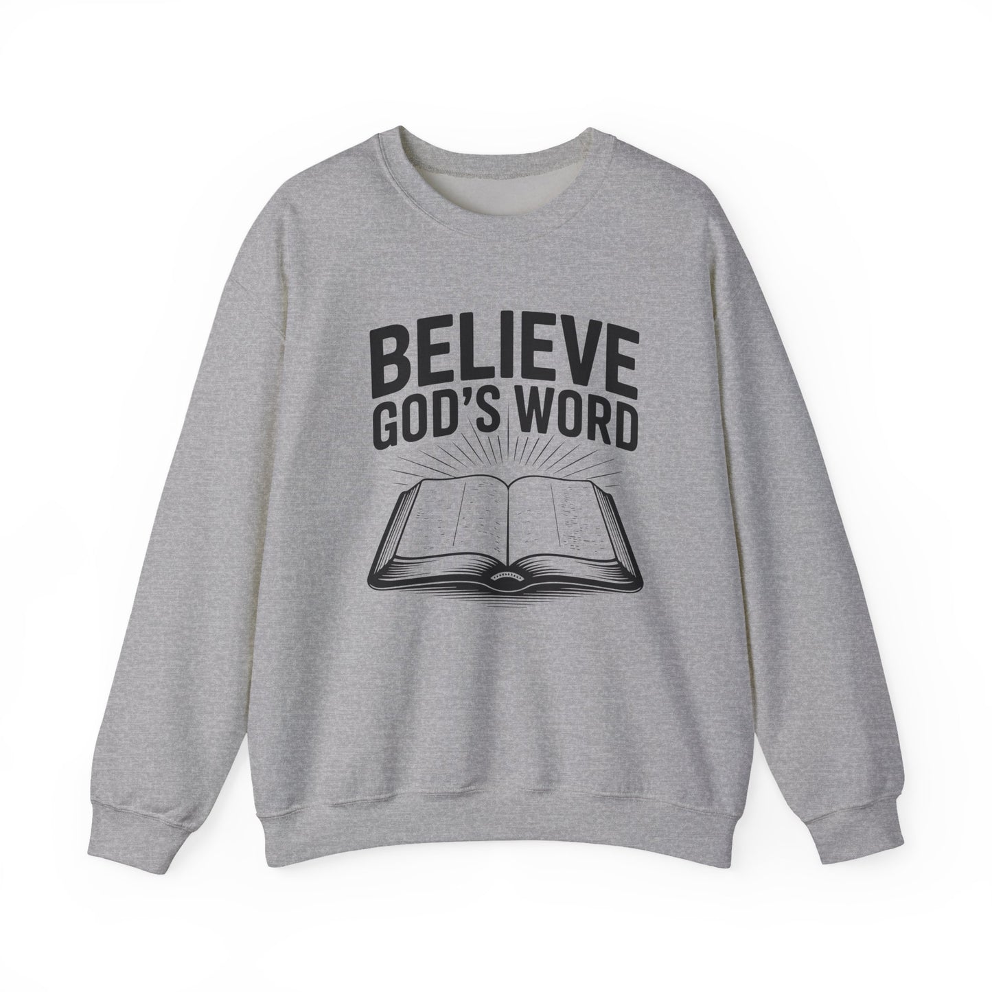 Believe God's Word, Faith-Based, Unisex Heavy Blend Sweatshirt