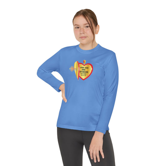 Love God & Others, Youth Long Sleeve Tee — Christian, Faith-Based