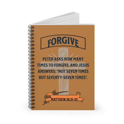 Forgive — Spiral Ruled Journal for Positivity & Gifts, Faith-Based