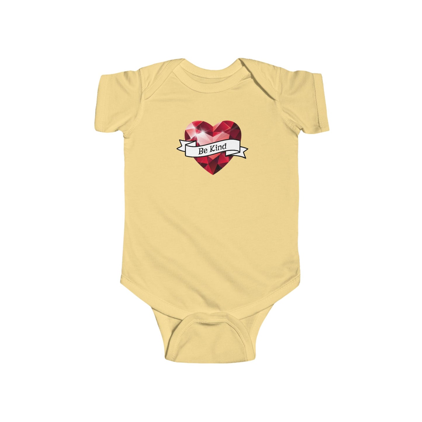 Infant Bodysuit - Red Heart "Be Kind" Graphic Baby Onesie, Faith, Christian