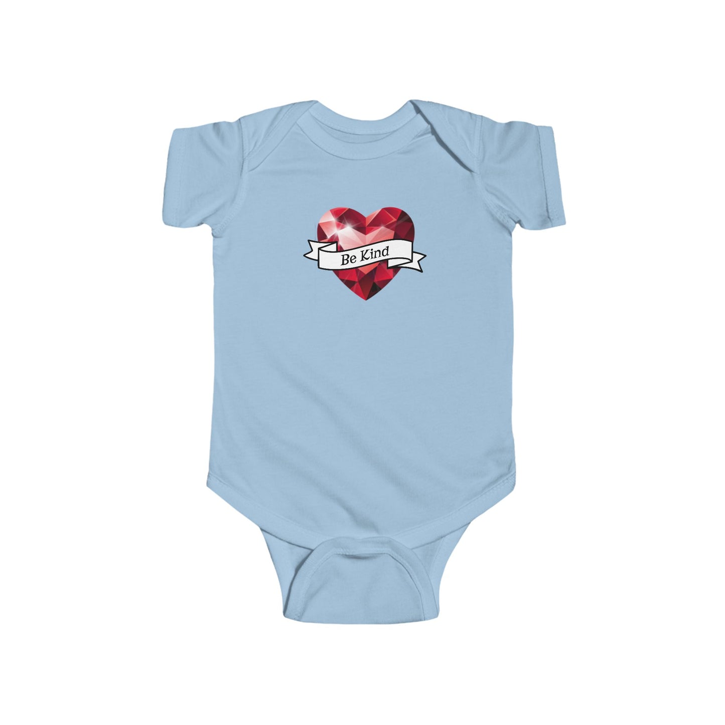 Infant Bodysuit - Red Heart "Be Kind" Graphic Baby Onesie, Faith, Christian
