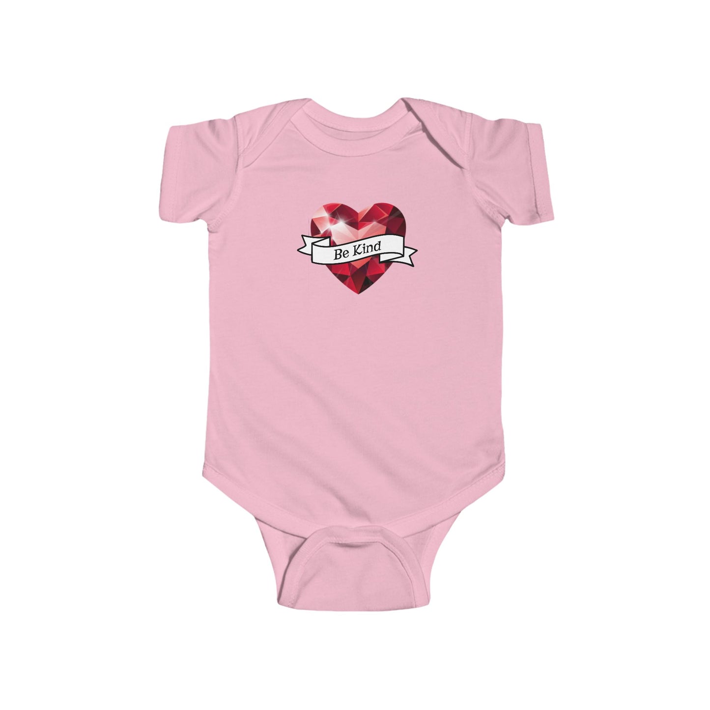 Infant Bodysuit - Red Heart "Be Kind" Graphic Baby Onesie, Faith, Christian