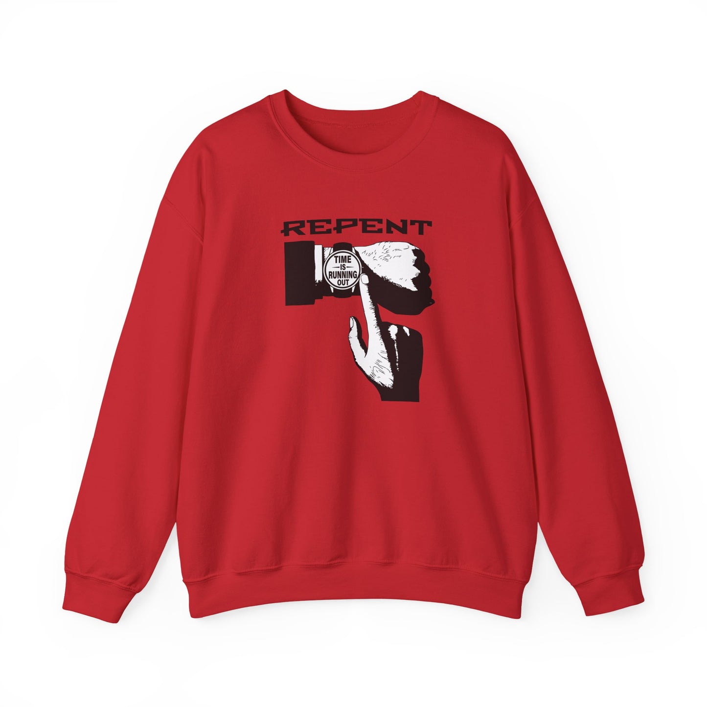 Repent Time is Running Out, Faith-Based, Unisex Heavy Blend Sweatshirt