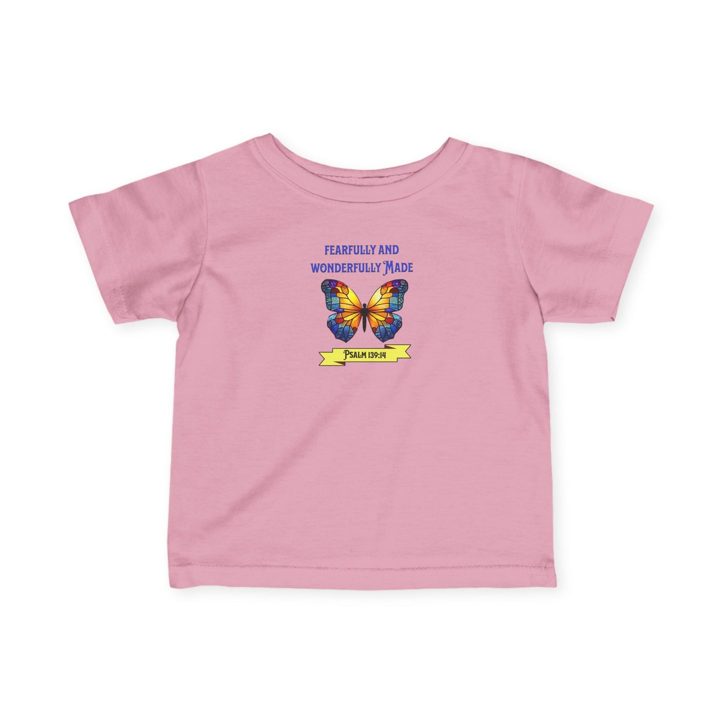 Fearfully and Wonderfully Made, Christian Baby Shirt | Religious Infant Top | Butterfly