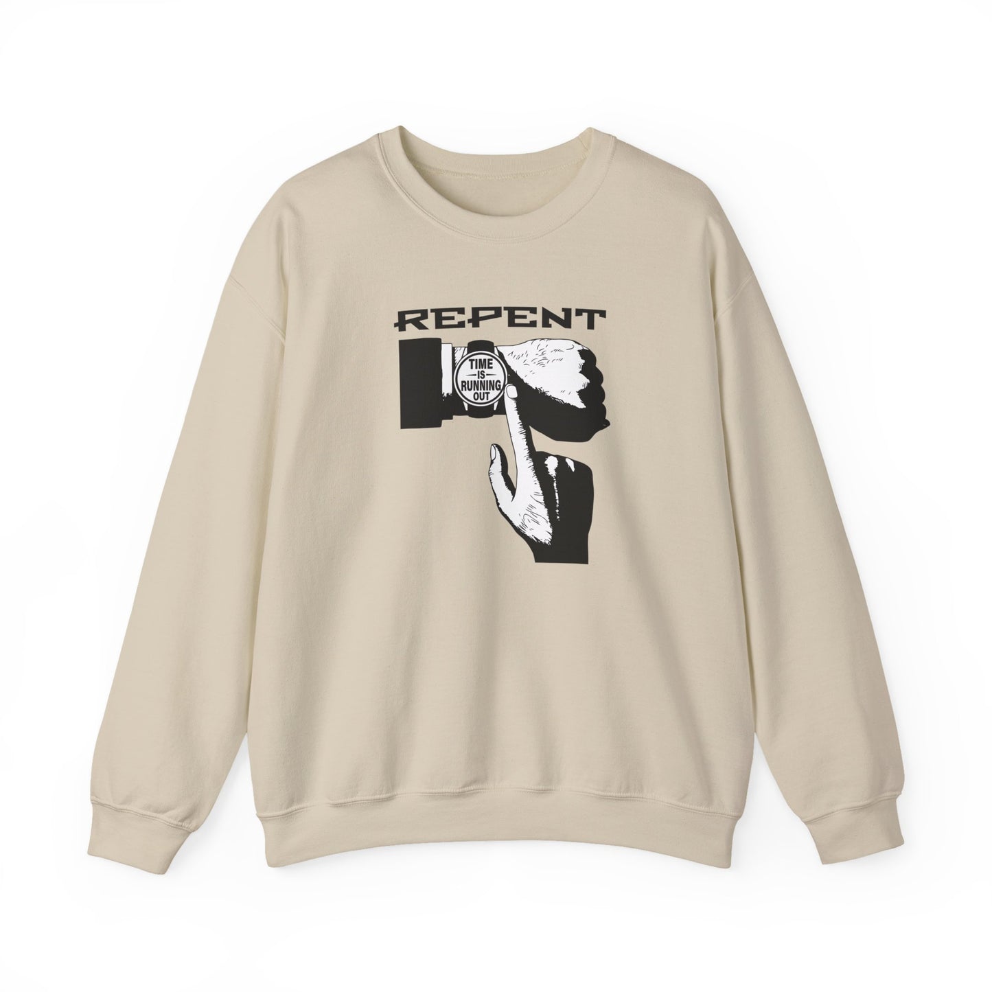Repent Time is Running Out, Faith-Based, Unisex Heavy Blend Sweatshirt