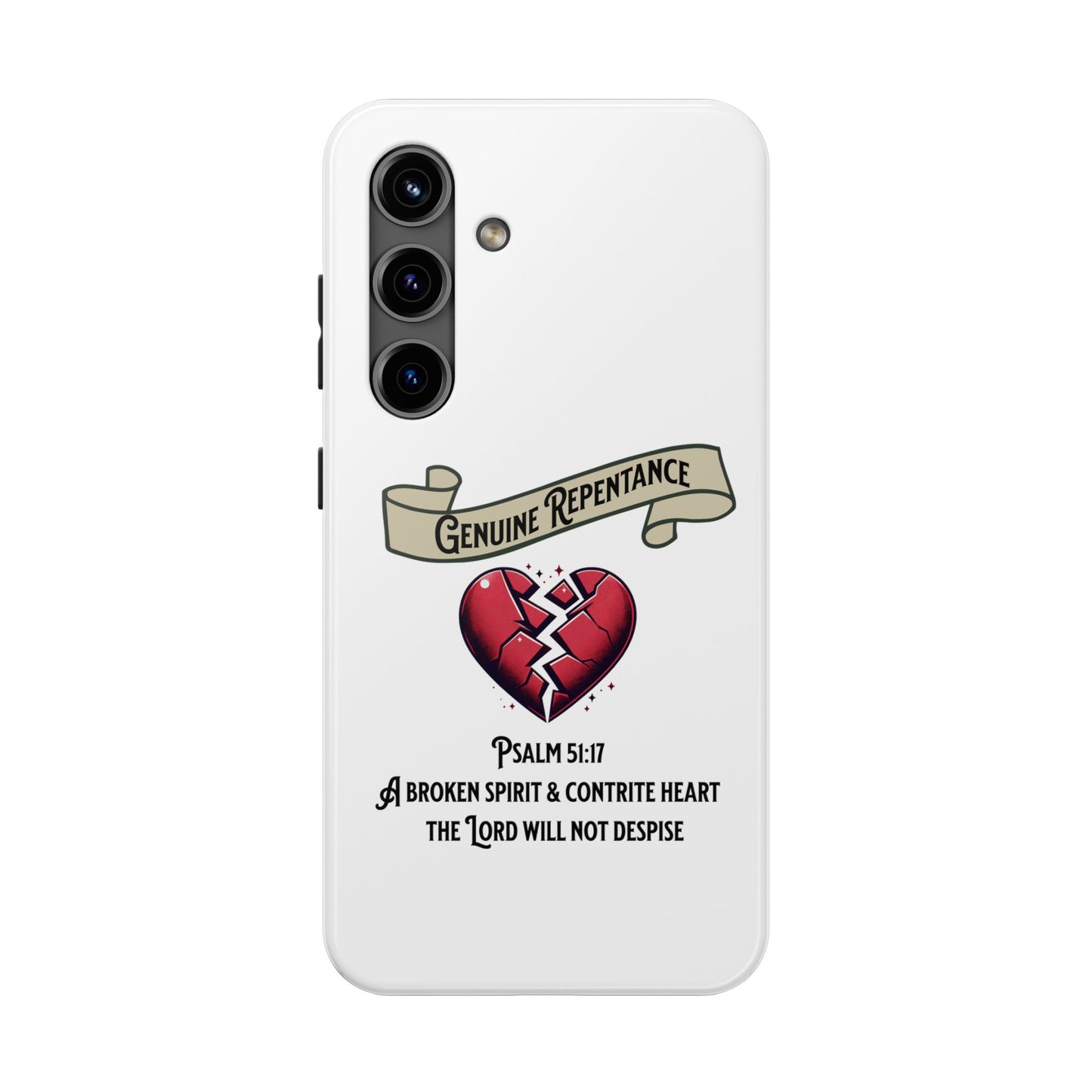 Genuine Repentance, Phone Case, Christian, Faith-Based