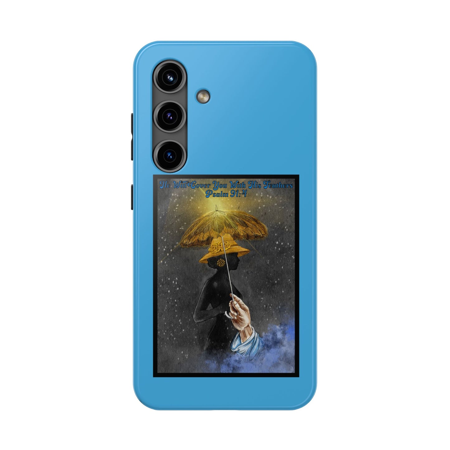 He Will Cover You With His Feathers, Phone Case, Christian, Faith-Based