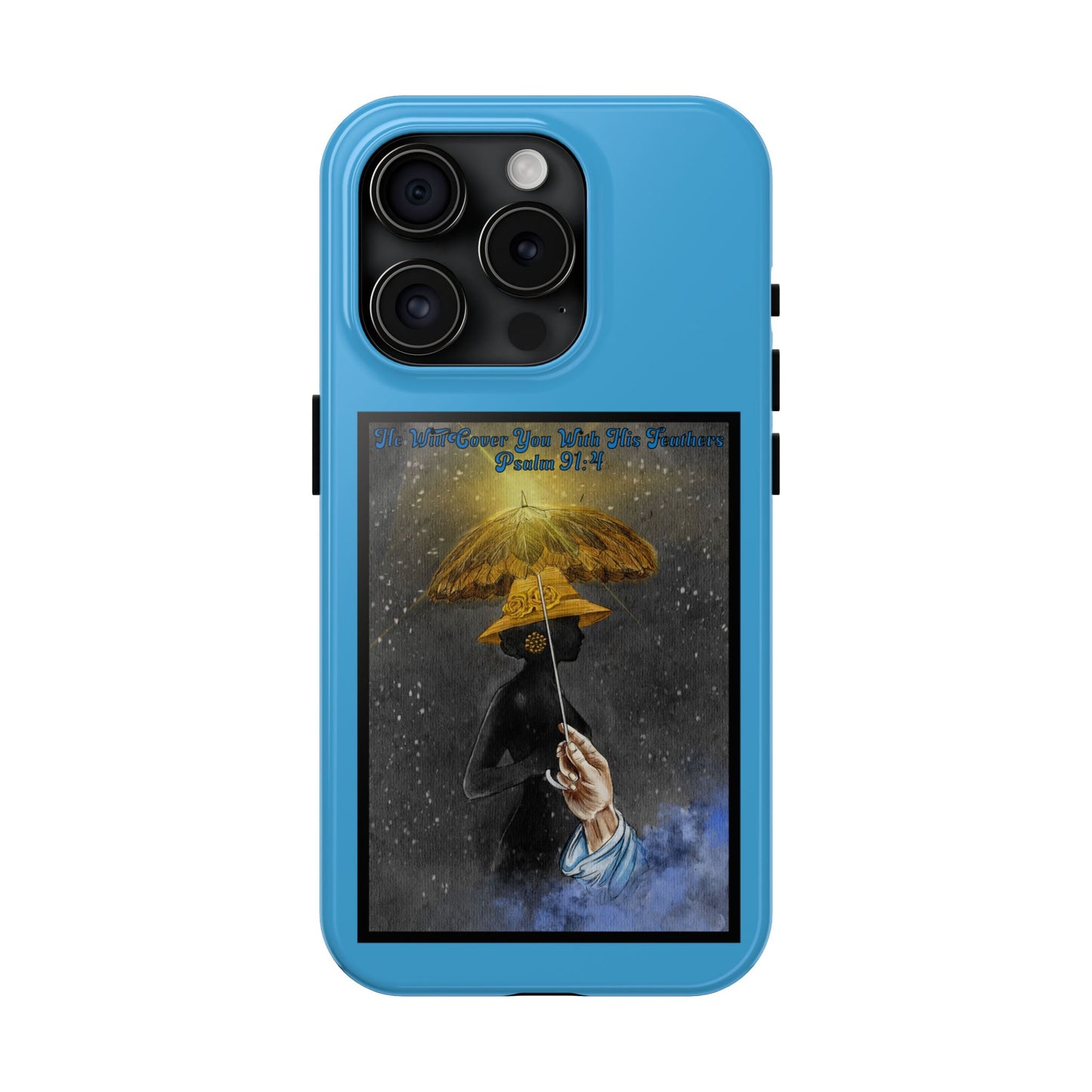 He Will Cover You With His Feathers, Phone Case, Christian, Faith-Based