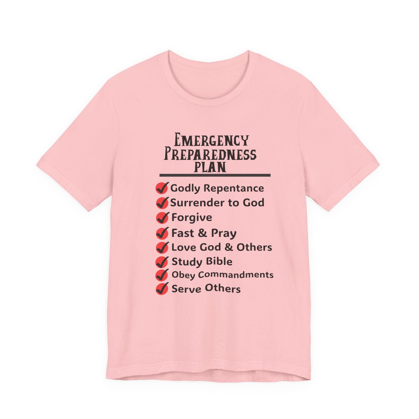 Emergency Preparedness Plan, Faith-Based, Christian