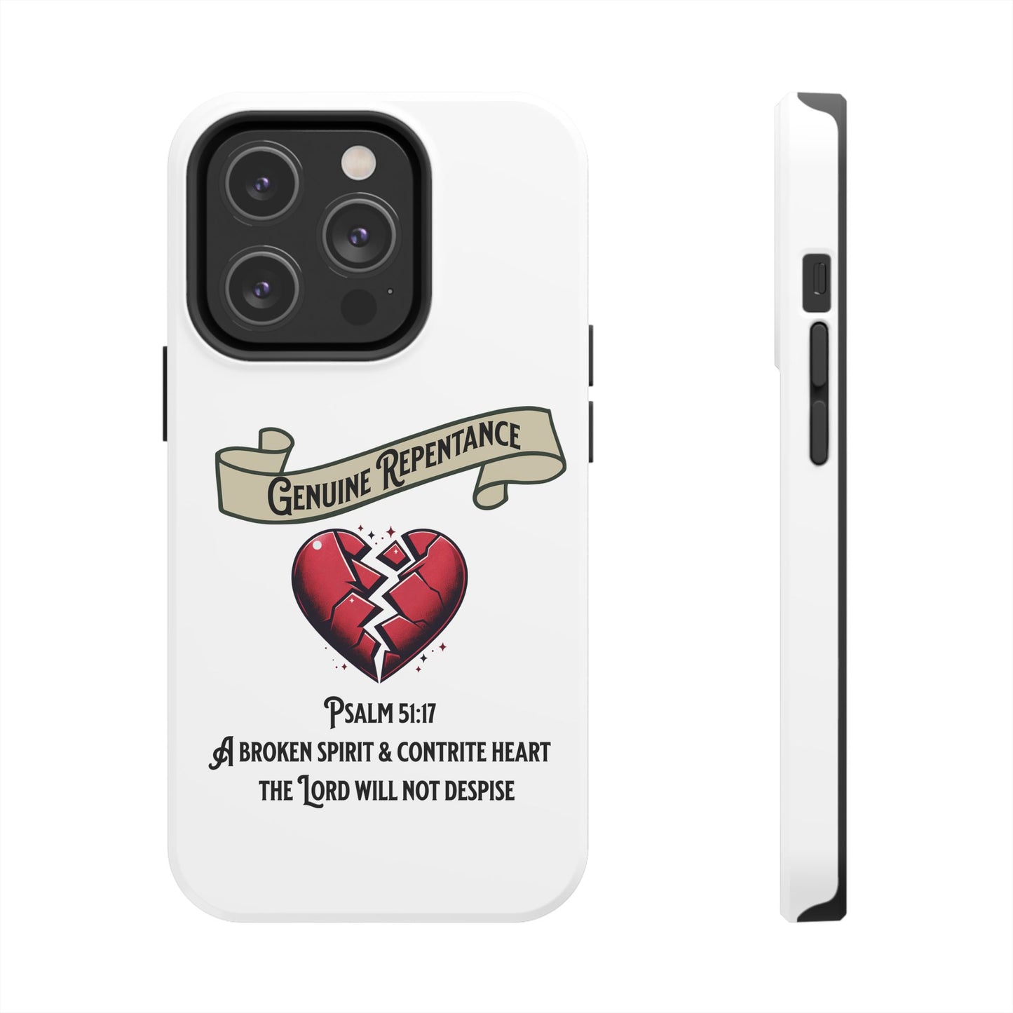 Genuine Repentance, Phone Case, Christian, Faith-Based