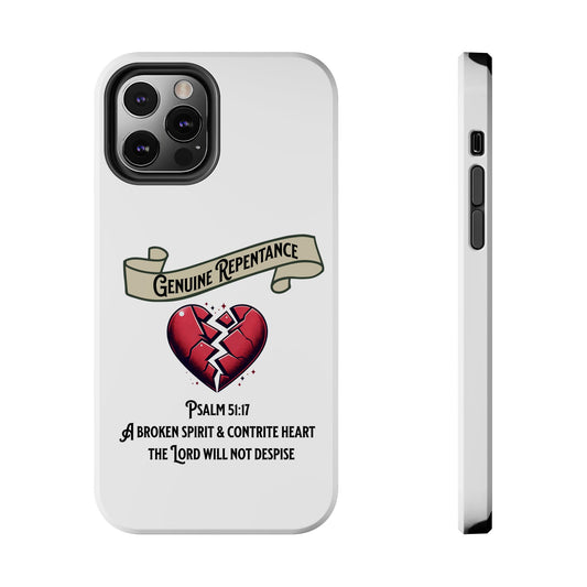 Genuine Repentance, Phone Case, Christian, Faith-Based