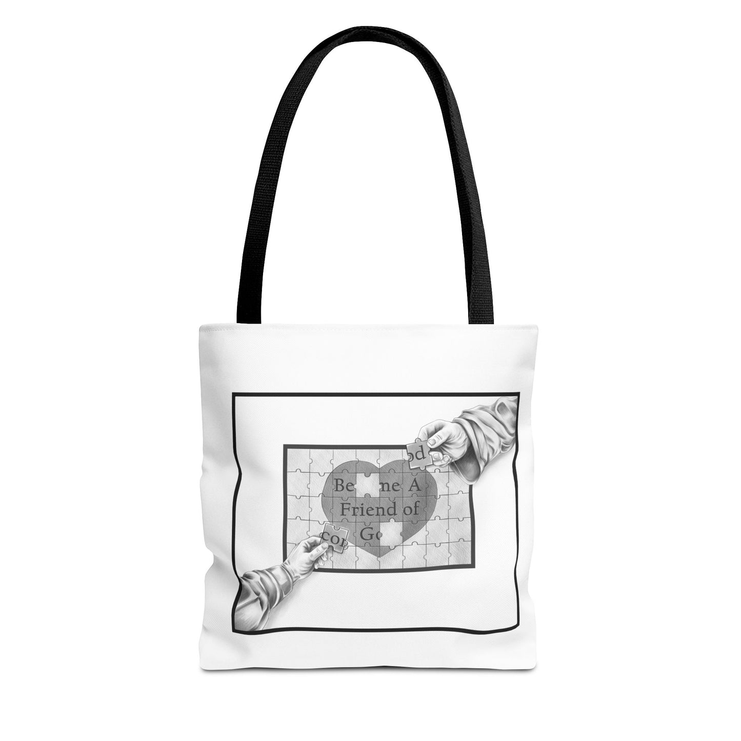 Become a Friend of God-Christian Tote Bag, Inspirational Christian Gift, Bible Faith, Church Tote