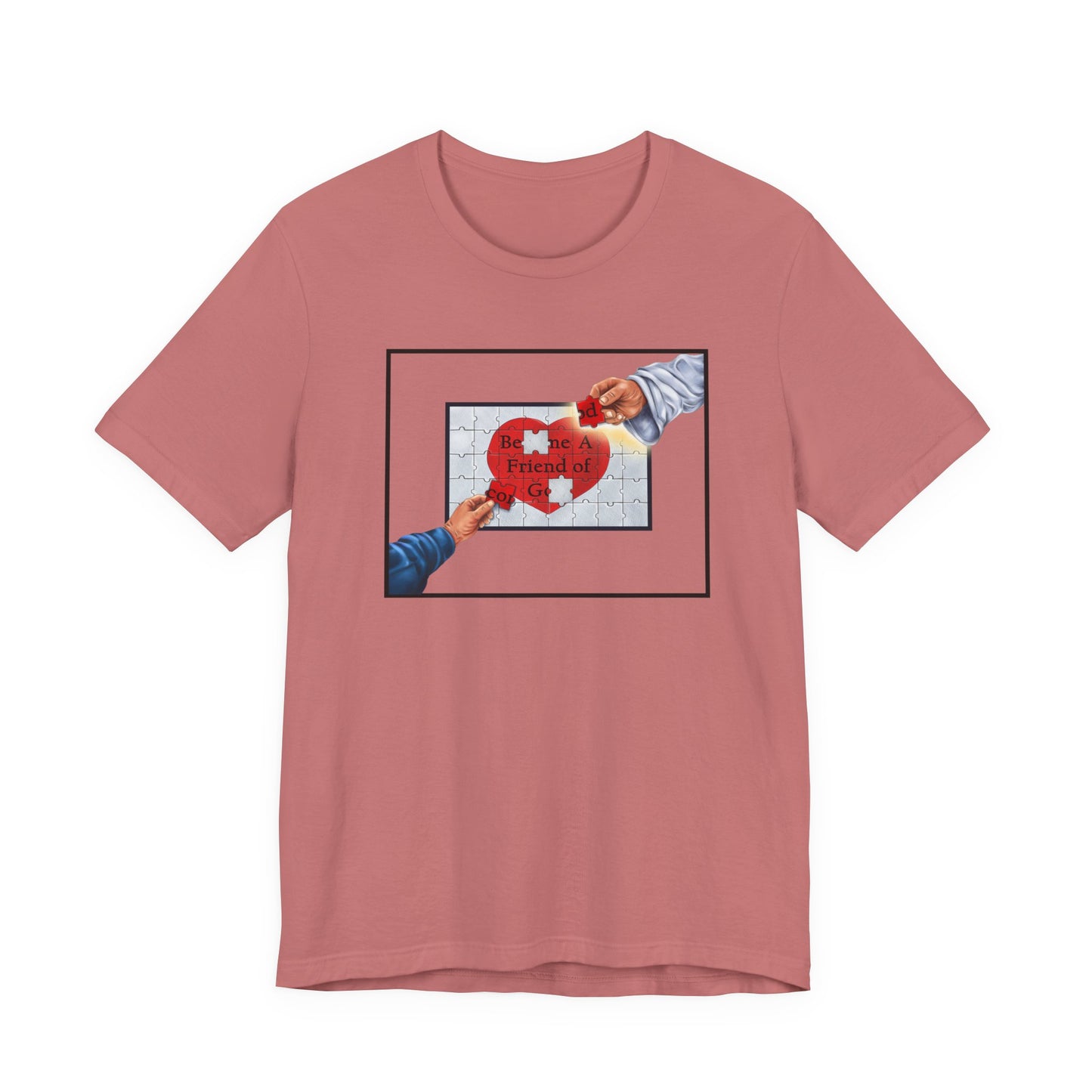 Become A Friend of God Puzzle Design (Red), Faith-Based, Christian