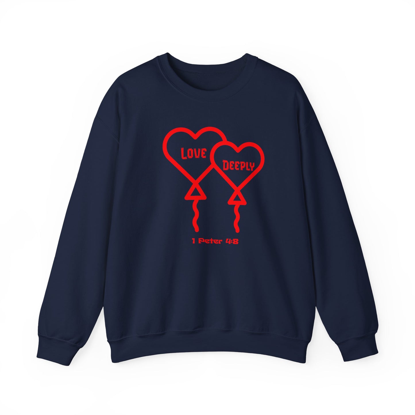 Love Deeply, Faith-Based, Repentance, Unisex Heavy Blend Sweatshirt